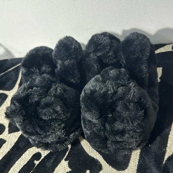 Other - Black teddy bear  slippers for kids